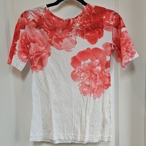 J. Crew Pink Graphic Fitted T-Shirt